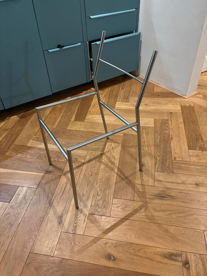 4 Martin Visser Spectrum stoelframes, Huis en Inrichting, Stoelen, Gebruikt, Vier, Metaal, Overige kleuren, Ophalen