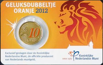 Aanbieding OP=OP:Coincard Oranje Geluksdubbeltje 2012 €25,25