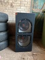 Subwoofer + caliber versterker, Ophalen, Zo goed als nieuw