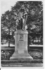 Groningen Jozef Israelsmonument., Verzamelen, Ansichtkaarten | Nederland, Ophalen of Verzenden, 1920 tot 1940, Gelopen, Groningen