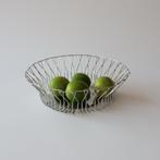 Fruitschaal rvs chroom mand broodmandje, Overige materialen, Rond, Ophalen of Verzenden, Zo goed als nieuw