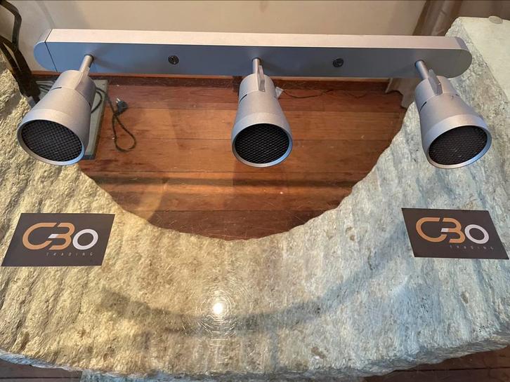 Tobias Grau Go Minispot Trio - Aluminium Satin, Huis en Inrichting, Lampen | Spots, Metaal of Aluminium, Halogeen, Ophalen of Verzenden