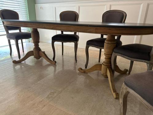 Eettafel Ovaal Maison Du Monde, Huis en Inrichting, Tafels | Eettafels, Zo goed als nieuw, 50 tot 100 cm, 200 cm of meer, Vijf personen of meer