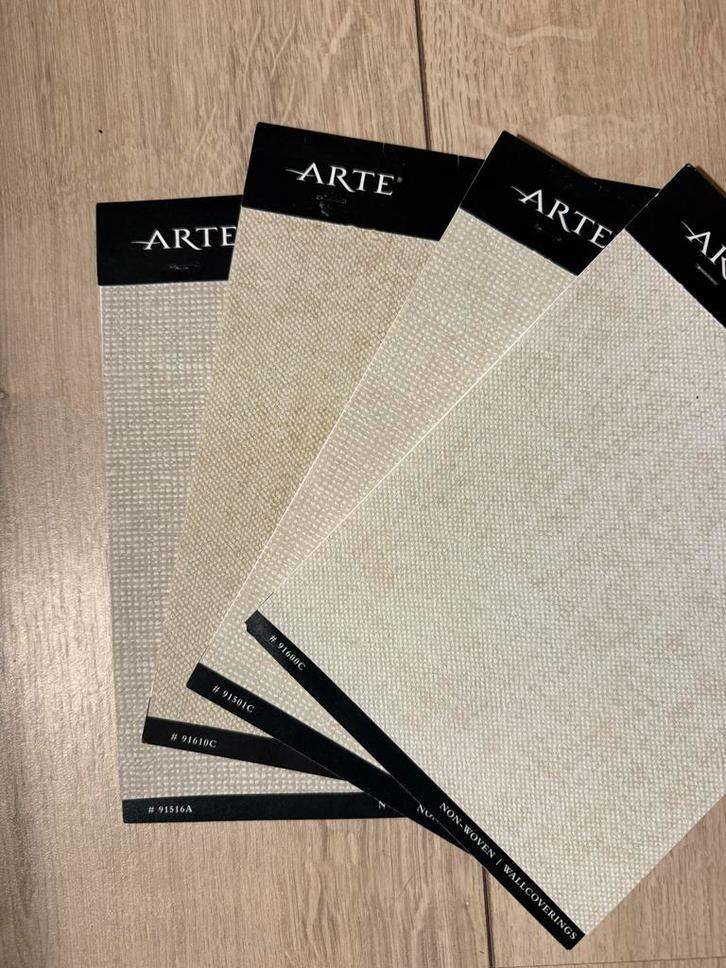 Arte Behangstalen Granville & Chanderi, Huis en Inrichting, Stoffering | Behang, Beige, minder dan 10 m², Ophalen of Verzenden