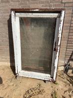 2 hardhouten kozijnen 150x100, gratis ophalen!, Doe-het-zelf en Verbouw, Kozijnen en Schuifpuien, Gebruikt, Raamkozijn, Inclusief glas