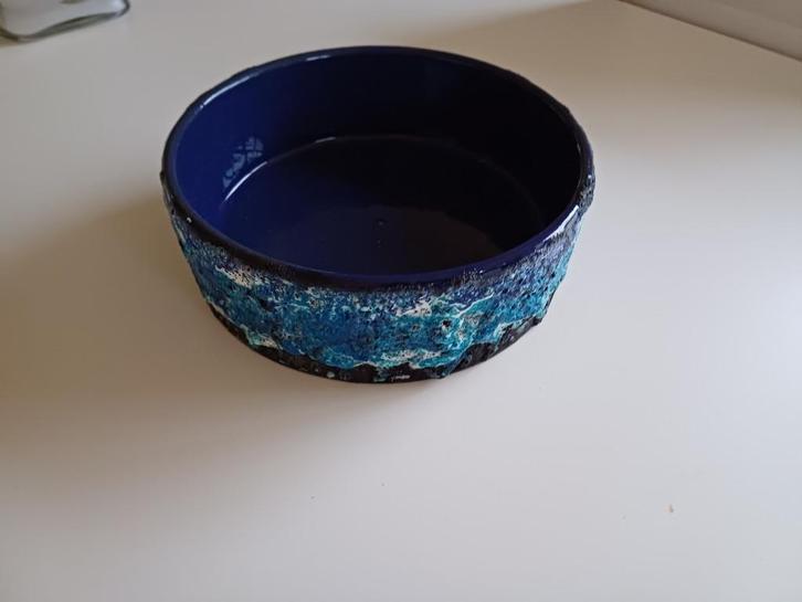 Vintage West Germany Marei schaal blauw lava zeer mooie, Huis en Inrichting, Keuken | Servies, Gebruikt, Schaal of Schalen, Overige stijlen