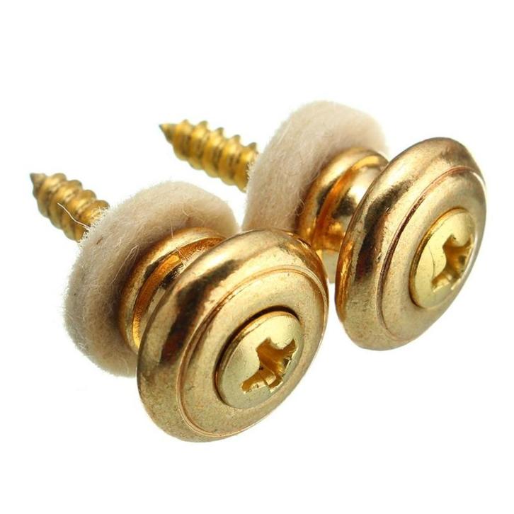 Ibanez style set mushroom strap button goud, Muziek en Instrumenten, Instrumenten | Onderdelen, Nieuw, Elektrische gitaar, Ophalen of Verzenden