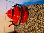 BROCANTE GROTE EMAILLE 🍄 ROOD MET WITTE STIPPEN FLUITKETEL, Antiek en Kunst, Antiek | Emaille, Ophalen of Verzenden