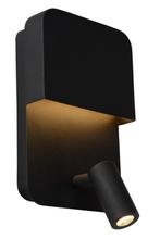 Lucide Boxer wandlamp LED zwart (NIEUWW)), Nieuw, Plafondspot of Wandspot, Modern, Led