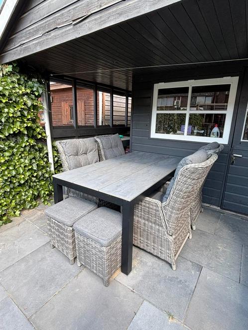 5 delige tuinset - Dubai - met verstelbare stoelen, Tuin en Terras, Tuinsets en Loungesets, Zo goed als nieuw, Ophalen