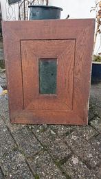Historische keukenkast deurtjes, 9x met kathedraalglas, Huis en Inrichting, Keuken | Keukenelementen, Ophalen, Gebruikt, Bruin