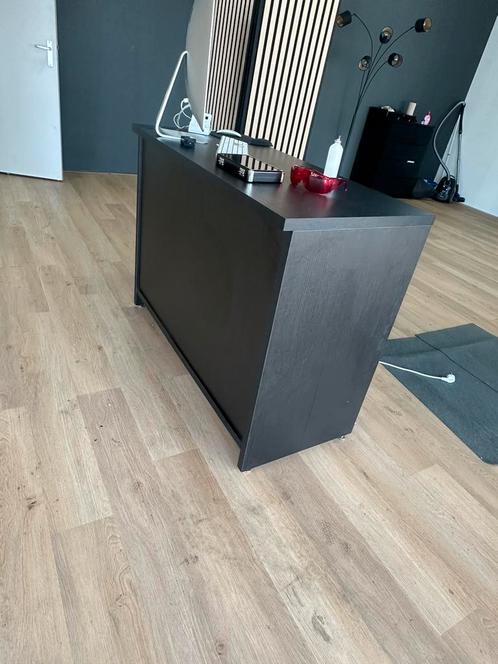 Werkbar/ balie antraciet, Huis en Inrichting, Barren, Zo goed als nieuw, Ophalen of Verzenden