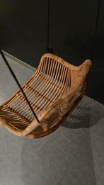 Prachtige rotan bamboe hangstoel, een echte eyecatcher, Ophalen of Verzenden