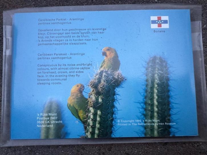 Nederlandse Antillen muntset 1992  Bonaire, Postzegels en Munten, Postzegels | Nederlandse Antillen en Aruba, Ophalen of Verzenden