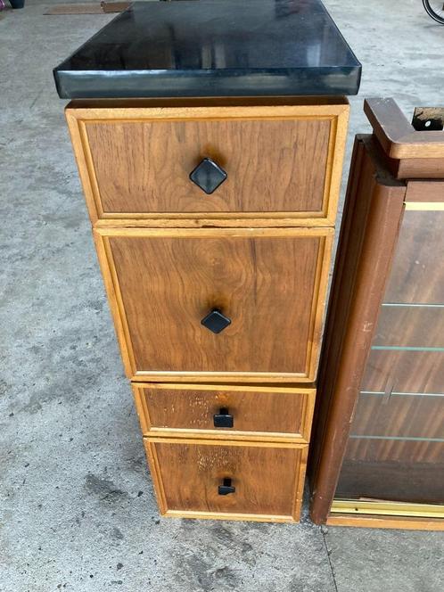 2 Vintage Ladekastjes., Huis en Inrichting, Kasten | Ladekasten, Gebruikt, Minder dan 100 cm, Minder dan 50 cm, 25 tot 50 cm, Eikenhout