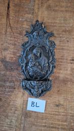 (BL) Bijzondere wijwaterbak met afb Maria met kind, Antiek en Kunst, Antiek | Religie, Ophalen of Verzenden