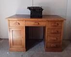 Pracht vintage antiek eiken bureau in mooie staat, Ophalen, Gebruikt