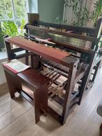 Antiek Nederlands Weefgetouw met Bankje, Ophalen