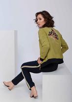 Nieuw Olijfgroen track jacket van 4 Funky Flavours. Maat L., Ophalen of Verzenden, Nieuw, Maat 38/40 (M), Groen