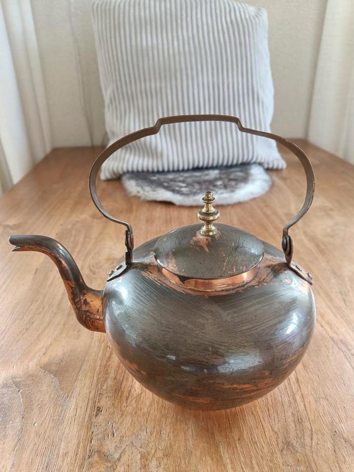 Antieke Koperen Waterketel, Antiek en Kunst, Antiek | Koper en Brons, Koper, Ophalen of Verzenden