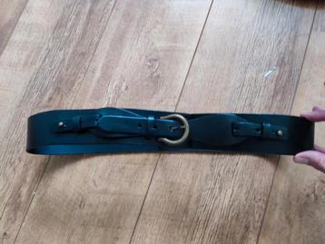 Purdey leren riem - 95 cm - Zwart ceintuur  beschikbaar voor biedingen