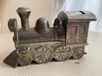 Vintage Trein Spaarpot Metaal, Ophalen of Verzenden, Gebruikt, Metaal, Minder dan 50 cm