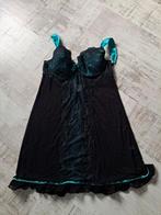 Hunkemöller slipdress maat XL ALS NIEUW, Ophalen of Verzenden, Zwart