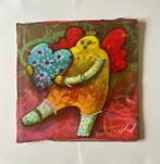 Gesigneerd werk in gemengde techniek van Sabine Tuchel, Ophalen of Verzenden