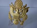 Embleem,Pet,Kepie,US,Army,Officier, Verzamelen, Verzenden, Landmacht, Amerika, Embleem of Badge