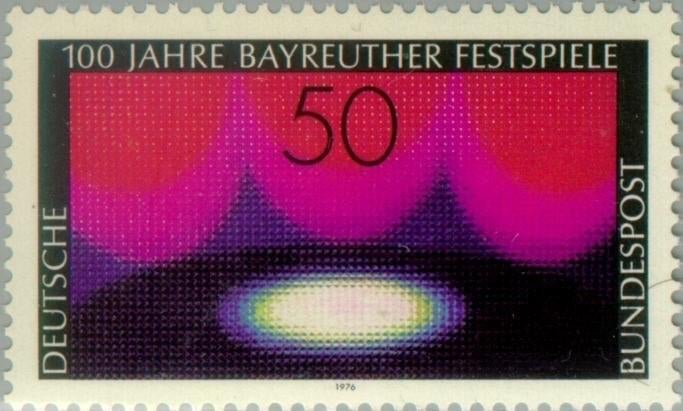 Y&T 745 – Michel 896 – 1976 - 100 jaar Bayreuth festival XXX, Ophalen of Verzenden, BRD, Postfris