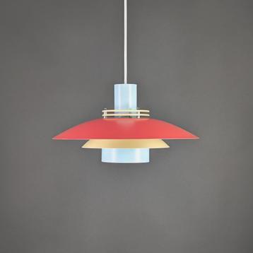 Toplamper Leto, unieke lamp met rood, blauw, geel, vintage beschikbaar voor biedingen