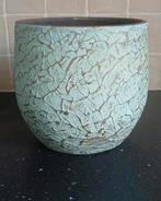 Grote aardewerk bloempot prachtige kleuren, Ophalen, Rond, Zo goed als nieuw, Aardewerk