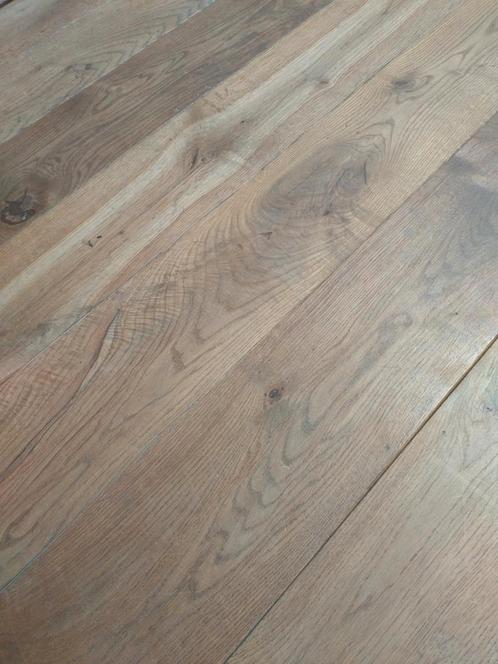 Bourgondisch eiken vloer, 18 cm breed. Ong 32 m2, Doe-het-zelf en Verbouw, Vloerdelen en Plavuizen, Zo goed als nieuw, Vloerdelen of -planken