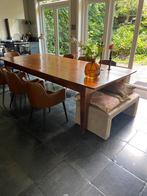 Franse antieke tafel, 125 cm breed, Huis en Inrichting, Tafels | Eettafels, Ophalen, Gebruikt, 200 cm of meer, Vijf personen of meer
