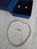 Swarovski ketting rose rosegoud angelic necklace, Verzamelen, Ophalen of Verzenden, Gebruikt, Sieraad of Horloge