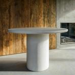 Mortex eettafel rond naturel maatwerk, organische vorm, Ophalen, Nieuw, Rond