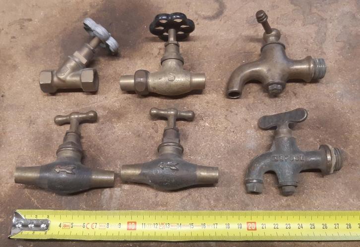 Kleine kraantjes brons messing koper, Antiek en Kunst, Antiek | Koper en Brons, Ophalen of Verzenden