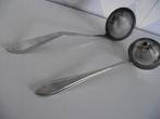 1 puntfilet soep opscheplepel 32 cm Inoxa massief 1930-1960, Ophalen of Verzenden