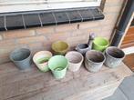 Bloempotten, Ophalen, Gebruikt, Rond, Aardewerk