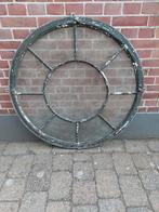 Een zeer mooi groot te openen rond 92cm aliminium stalraam, Ophalen of Verzenden, Gebruikt, Minder dan 80 cm, Minder dan 80 cm