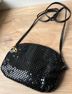 Zwarte Tas met Pailletten 18 cm, Sieraden, Tassen en Uiterlijk, Tassen | Damestassen, Ophalen of Verzenden, Gebruikt, Zwart