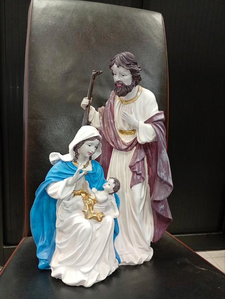 Groot Kerststal beeld - Heilige Familie, Antiek en Kunst, Antiek | Religie, Ophalen of Verzenden