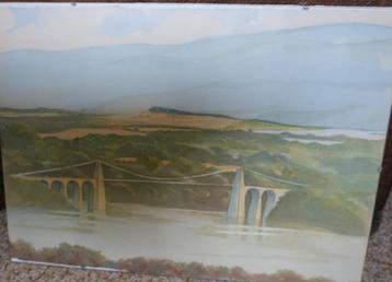 Schilderij: Brug over het water (Wales) beschikbaar voor biedingen