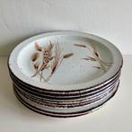 4 dinerborden Wedgwood Midwinter Wild Oats, Ophalen, Gebruikt, Bord(en), Wedgwood