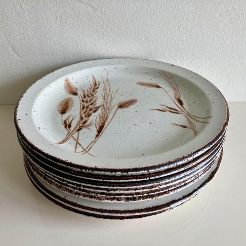 4 dinerborden Wedgwood Midwinter Wild Oats, Huis en Inrichting, Keuken | Servies, Gebruikt, Bord(en), Wedgwood, Aardewerk, Ophalen