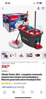 Vileda Turbo Dweil - Nieuw in Doos!, Huis en Inrichting, Schoonmaakartikelen, Ophalen of Verzenden, Mop of Dweil