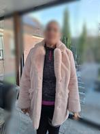 Roze imitatie bontjas faux fur coat super zacht, maat 40, M, Ophalen of Verzenden, Zo goed als nieuw, Maat 38/40 (M), Roze