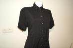 Jean Paul Gaultier vintage jurk knopen pof mouwtjes IT 44, Maat 38/40 (M), Verzenden, Zwart, Gaultier