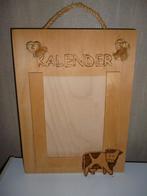 houten verjaardagskalender, Ophalen of Verzenden, Maandkalender, Nieuw