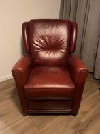 Comfortabele lederen relaxfauteuil, Ophalen, Zo goed als nieuw, Leer, 75 tot 100 cm